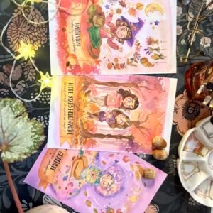 lot cartes postales automne